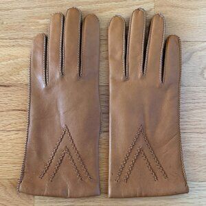 Leather Gloves in Brown Cognac
